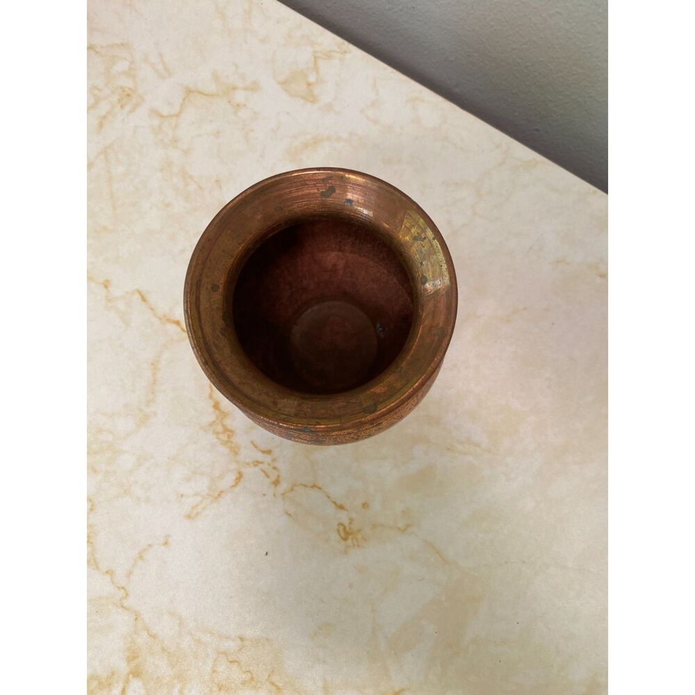 Pure Copper Lota - Copper Bowl, Ghadvi Lota, Hindu Pooja Drinking Kalash 150ml - Picture 2 of 5